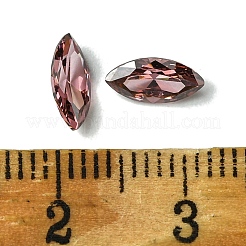 キュービックジルコニアカボション  ポイントバック  馬の目  ロージーブラウン  12x6x3mm&nbsp;ZIRC-P116-02B-06