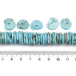 Нити окрашенных бусин из натурального магнезита G-V003-01