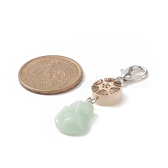 Подвесные украшения из лисьего стекла HJEW-JM00880