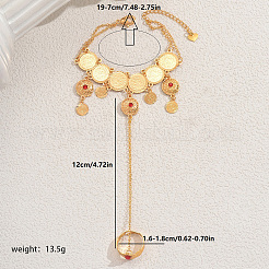 Старинные ближневосточные браслеты-кольца с монетами-бисерами для женщин BR0806