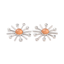 Стеклянные подвески с имитацией кошачьего глаза&nbsp;PALLOY-F292-01P-02