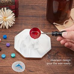 Ручка из бука сургучная печать штамп для плавления латуни ложка TOOL-CP0001-11