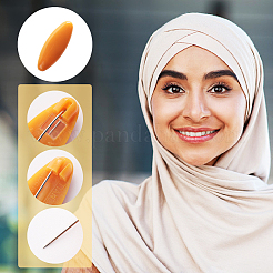 16 шт. 8-цветные пластиковые заготовки овальных брошей-булавки&nbsp;JEWB-CP0001-10B