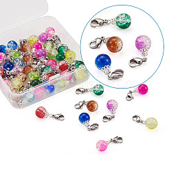 Подвески из расписного хрустального стекла для запекания HJEW-TA0001-03P