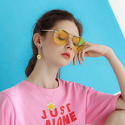 14 шт. 7-цветные градиентные прозрачные акриловые подвески OACR-DC0001-14