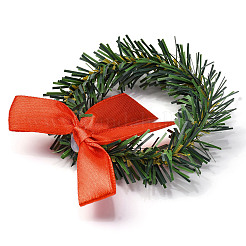 Рождественские тематические железные кольца для салфеток AJEW-G062-01B