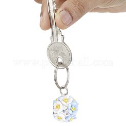 12шт 6 цвета бусины из полимерной глины ручной работы DIY-DR0001-86