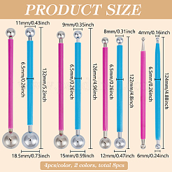 8 шт. 2-х цветные инструменты для скульптуры из нержавеющей стали своими руками AJEW-BC0008-93