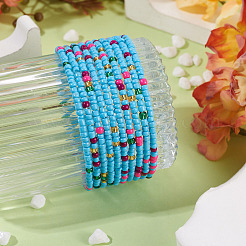 Гранулы cmолы браслеты BJEW-TAC0080-01B