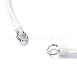 Fabrication de bracelets réglables et écologiques en cordon de polyester ciré coréen&nbsp;AJEW-JB01195-04