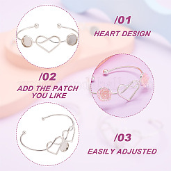 Изготовление браслета-манжеты из латуни 4 видов и железа 2 вида&nbsp;DIY-BY0001-23