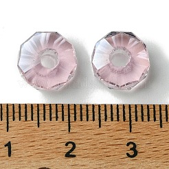 Прозрачный Electroplate стеклянные бусины GLAA-K064-10A-PL01