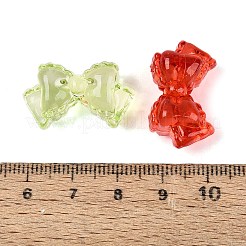 透明なアクリルビーズ  蝶結び  ミックスカラー  15x25x12mm  穴：2.8mm&nbsp;X-TACR-N020-11