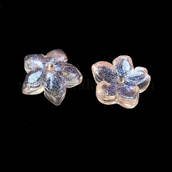 Embouts de perles de verre teints et chauffés&nbsp;GLAA-Z019-02G