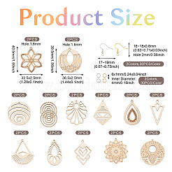 Набор для изготовления полых сережек своими руками&nbsp;DIY-TA0005-55