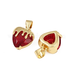 Латунь стекло амулеты&nbsp;KK-C095-04G