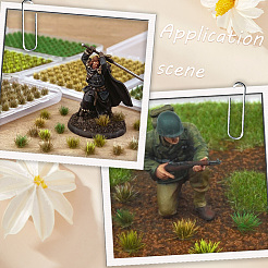 208 шт. 2-цветные нейлоновые мини-пучки травы&nbsp;AJEW-SP0003-17A