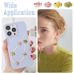 24шт 4 цвета фарфоровые бусины ручной работы&nbsp;PORC-TA0001-20