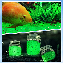 100 шт. светящиеся смоляные бусины для украшения витрины RESI-SP0001-47B