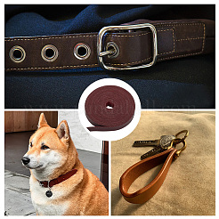 Плоский шнур из искусственной кожи&nbsp;OCOR-WH0086-69A-02