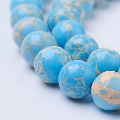 Синтетический регалит / имперская яшма / морские отложения G-P284-02-8mm