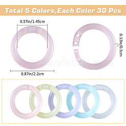 150 шт. 5 цвета полипропиленовый пластиковый переплет с отрывными листами на кольцах KY-GF0001-49