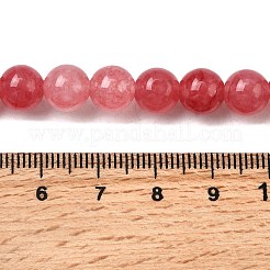 Природные окрашенные белого нефрита нитей бисера G-M402-C03-26