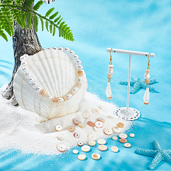 3 нитка 3 стиля натуральные пресноводные ракушки бусины нитки SHEL-NB0001-48