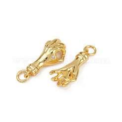 Латунные микро проложить кубического циркония подвески&nbsp;KK-C093-01E-G