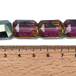 Perles en verre galvanisée&nbsp;EGLA-H002-A-10