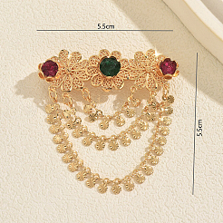 Épingles vintage en laiton serties de micro-pavés de zircon cubique&nbsp;TB1615