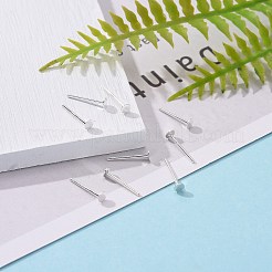 925スターリングシルバー製スタッドピアスパーツ  スタンプ925個付きイヤリングポスト  銀  トレイ：3mm  11.5mm  ピン：0.8mm&nbsp;X-STER-K167-045B-S