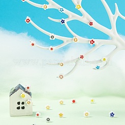 30шт стеклянные бусины миллефиори ручной работы&nbsp;LAMP-FS0001-02A