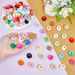 128 шт. 32 цвета имитация кроличьей шерсти европейские бусины&nbsp;FIND-PH0027-66