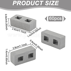 60 шт. мини-кирпичики из полимерной глины AJEW-GO0002-31