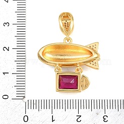 Ottone micro spianare pendenti zirconi&nbsp;CU-CBAB3AD-05G-03