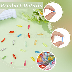 160pcs 10 Farben transparente Acrylperlen&nbsp;TACR-SC0002-75