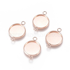 201 connettori cabochon in acciaio inossidabile&nbsp;STAS-F191-15RG-F