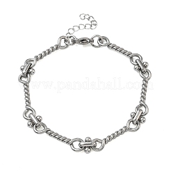 Bracelets en acier inoxydable 304 à maillons torsadés pour femmes&nbsp;BJEW-A160-06P