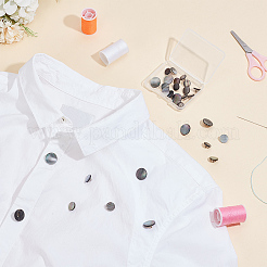 30 шт. 3 стиля пуговицы-ракушки с 1 отверстиями на ножке BUTT-WR0001-17A