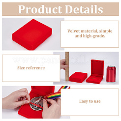 Бархатная подарочная коробка для медалей CON-WH0130-01C