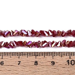 Гальванические непрозрачные стеклянные бусины&nbsp;GLAA-N022-4mm-15