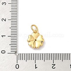 Ciondoli in smalto con zirconi cubici a micro pavimentazione in ottone&nbsp;KK-H534-11G-01