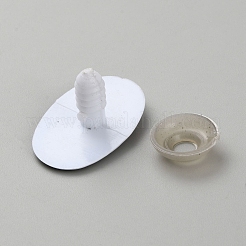 楕円形プラスチック安全クラフトアイ  スペーサー付き  diyの人形のおもちゃの人形のプラシ天の動物の作成のため  藤紫色  29x19x16mm&nbsp;DIY-WH0581-25E