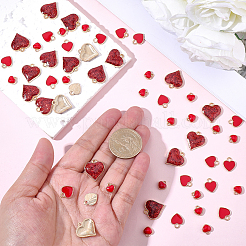 60pcs 3 Arten Legierungs-Emaille-Charms&nbsp;ENAM-SC0007-64