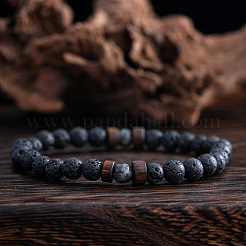 Круглые бусины из натуральной лавы AE5007