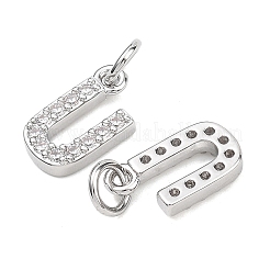 Pendentifs en laiton Shegrace avec micro-pavé de zircone cubique transparente&nbsp;XGRQ29119-394P-U