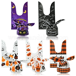 50 шт. 5 пластиковых пакета для конфет на Хэллоуин в форме кролика ABAG-FS0001-08A