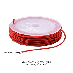10 rollo de cordón elástico de poliéster redondo de 10 colores&nbsp;EC-YWC001-03