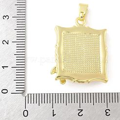 Латунь эмаль подвески&nbsp;KK-Z101-09G-B01